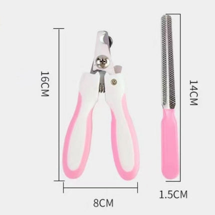 Pet Nail Clipper Animal Nail Shear Tool - Pink