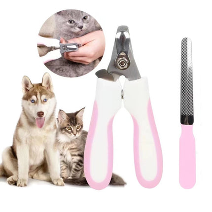 Pet Nail Clipper Animal Nail Shear Tool - Pink