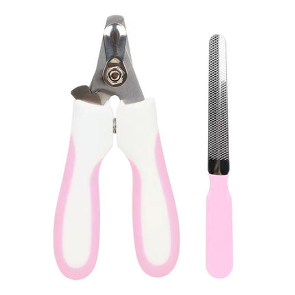 Pet Nail Clipper Animal Nail Shear Tool - Pink