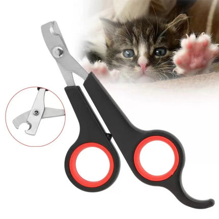 Professional Pet Stainless Steel Nail Clipper - Black