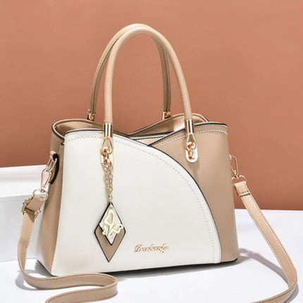 Hight Quality Women Fashion Patchwork Handbag - White