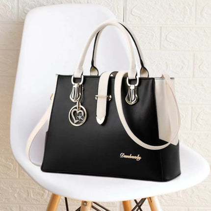 Women Elegant Fashion Wide Capacity Handbag - Black