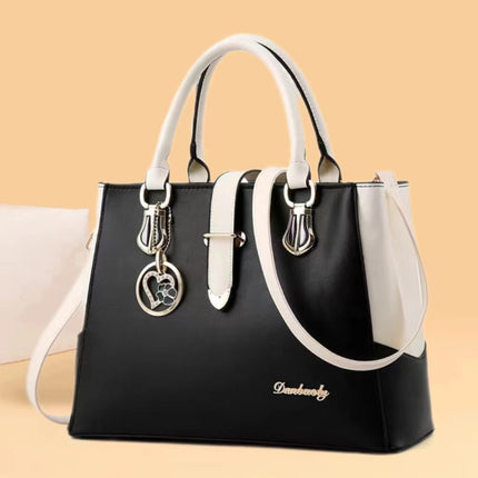 Women Elegant Fashion Wide Capacity Handbag - Black