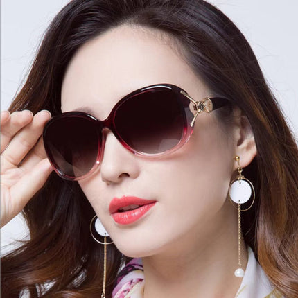 Ladies Fashion Elegant Gradient Sunglasses - Light Purple