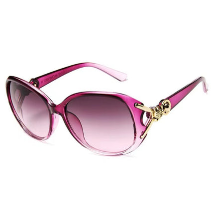 Ladies Fashion Elegant Gradient Sunglasses - Light Purple