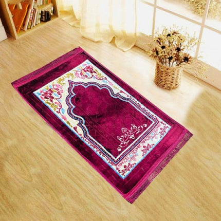 Thin Foam Soft Good Quality Large Rug Prayer Mat 70 X 110 CM - Brown