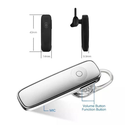 Sports Non Slip Bluetooth Compatible Wireless Headset - White