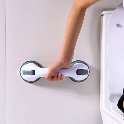 Bathroom Non Slip Safety Strong Suction Cup Holder - White Green