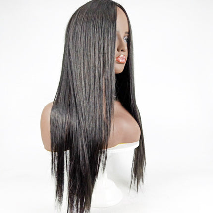 Women Fashion Straight Long Hair Wig - Black