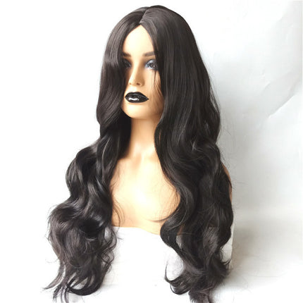 26 Inch Waves Black Long Curly Wig for Women Girls Stylish Easy Wear Daily Casual Party Wigs