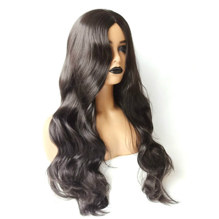 26 Inch Waves Black Long Curly Wig for Women Girls Stylish Easy Wear Daily Casual Party Wigs