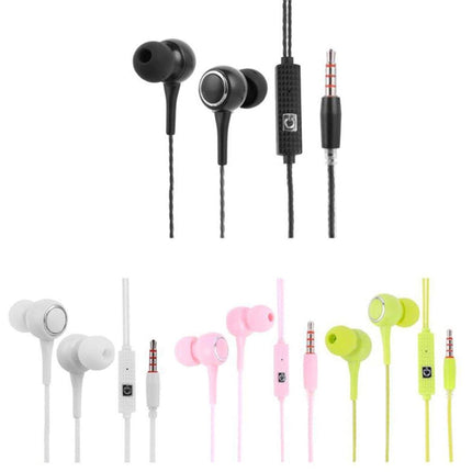 Base Sound Universal In-Ear Earphone Pink Perfect for All Phone Models Self Assemble Silicon Material for enhanced comfort