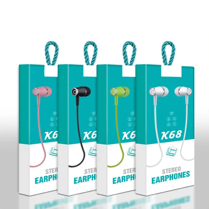 Trendy Green In-Ear Stereo Headphones for All Phone Models