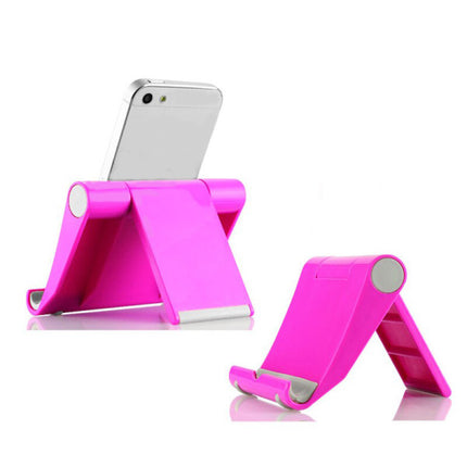 Universal Stents Desk Holder For Tablet Mobile Phone - Pink