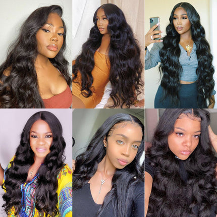 3 Pieces Loose Wave Curly Black Women Hair Extension Natural Look Ponytail For Girls Velcro Closure - 22 Inches