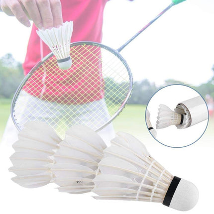 6 PCs Nylon Badminton Shuttlecock - White