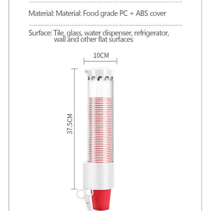 Disposable Anti Dust Plastic Paper Cup Holder Dispenser - Aprioct