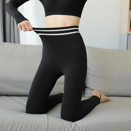 High Waist Elastic Flexible Soft Fabric Yoga Sports Trouser - Black