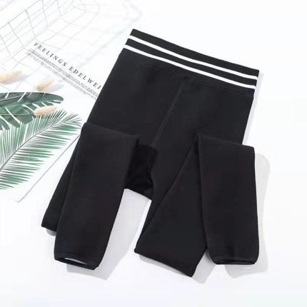 High Waist Elastic Flexible Soft Fabric Yoga Sports Trouser - Black