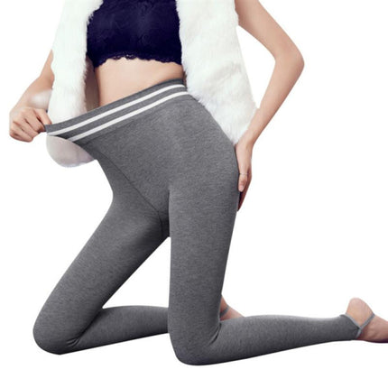 High Waist Elastic Flexible Soft Fabric Yoga Sports Trouser - Gray