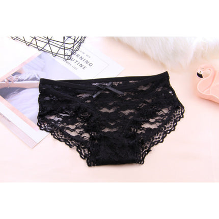 Thin See Through Women French Cut Panty - Black