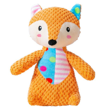 Fox Design Soft Material Animal Sound Toy For Dogs - Multi Color