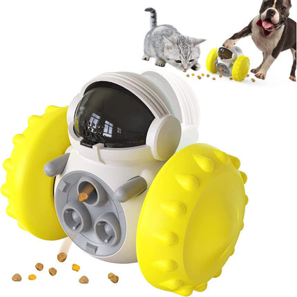 Interactive Pets Puzzle Toys Treat Food Dispenser - Yellow