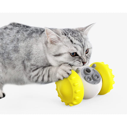 Interactive Pets Puzzle Toys Treat Food Dispenser - Yellow