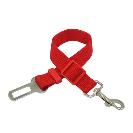 High Quality Cat And Dog Car Safety Belt - Red