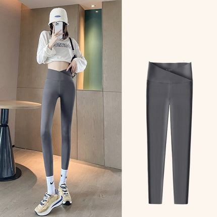 Comfortable Gym Sports Narrow Bottom Women Trouser - Gray