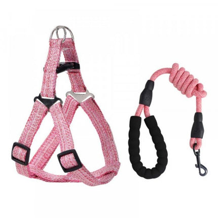 Handheld Pet Walking Chest And Back Adjustable Leash Set