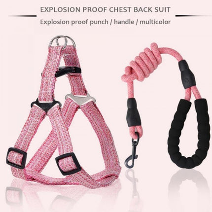 Handheld Pet Walking Chest And Back Adjustable Leash Set