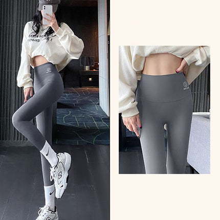 Outwear High Waist Abdominal Lifting Hip Pants Trouser - Gray