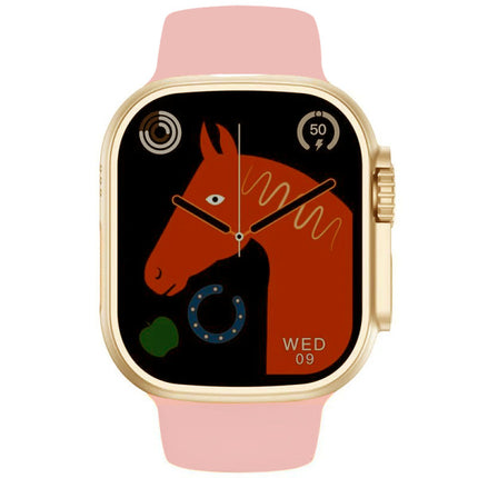 Water Resistant Health Tracker Running Smart Watch - Pink Gold