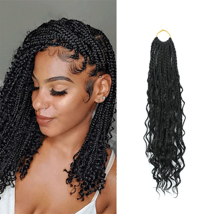 14 Inch Curly Braided Hair Style Extension Rough Look African Stylish Women Fashion Hairs Wigs Extensions