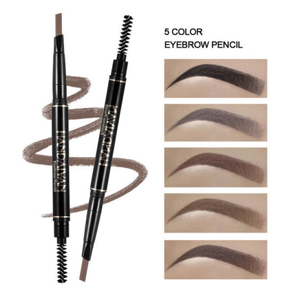 2 In 1 Perfect Eyebrows Long Lasting Brush And Pencil - 01 - Black