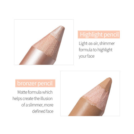 Contour And Glow 2-In-1 Shade Highlighter Pencil - 03 - Skin