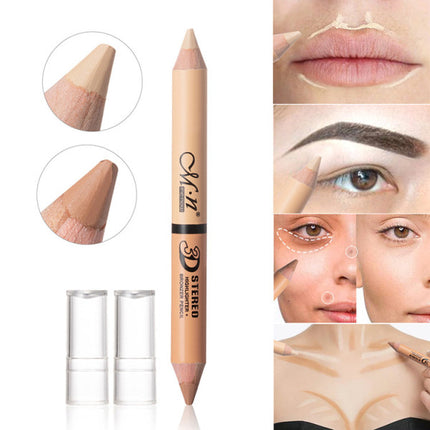 Contour And Glow 2-In-1 Shade Highlighter Pencil - 02 - Beige