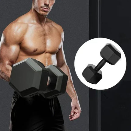 PVC Coated Black Dumbbell 4 KG | Strength Training &amp; Fitness Equipment for Home Gym Workout | Unisex