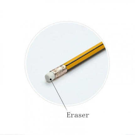 Good Quality Writing Pencils With Attached Eraser - 72 Pcs