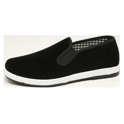 Slip In Canvas Flat Wear Men Shoes - Black