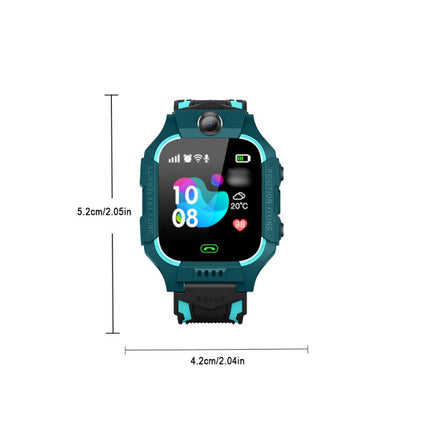 Camera Built-In Touchscreen Sim Calling Children Smart Watch - Black Purple