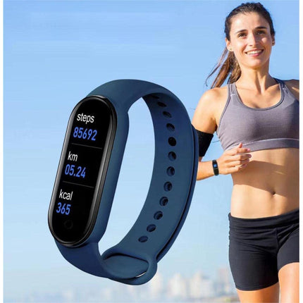 Slim Fit Health Monitor Outdoor Sports Smart Watch - Blue