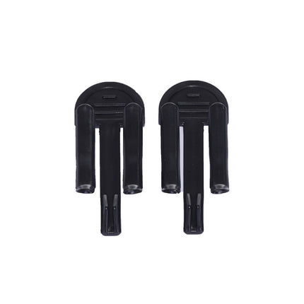 Black Plastic Dustbin Bag Holder Clips - Set of 2 Keep your bags secure and stylish