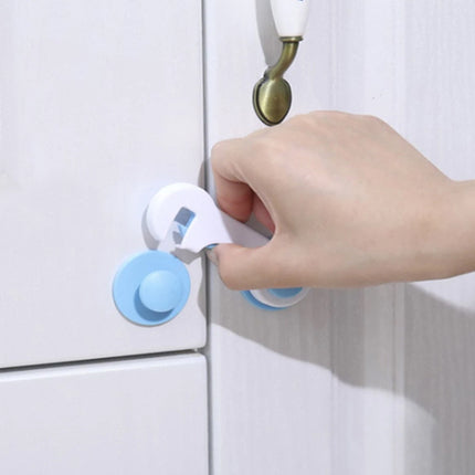 Child Safety Refrigerator Cabinet Protection Lock - White Blue