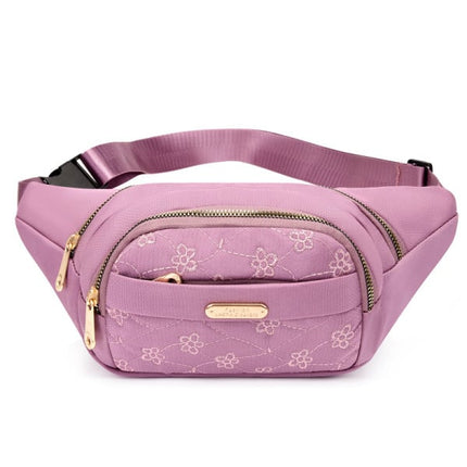 Floral Canvas Girls Fanny Pack with Adjustable Waist Bag Ideal for Stylish Women on the Go Travel Personal Mini Ladies Bags