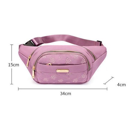 Floral Canvas Girls Fanny Pack with Adjustable Waist Bag Ideal for Stylish Women on the Go Travel Personal Mini Ladies Bags