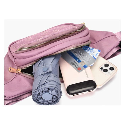 Floral Canvas Girls Fanny Pack with Adjustable Waist Bag Ideal for Stylish Women on the Go Travel Personal Mini Ladies Bags