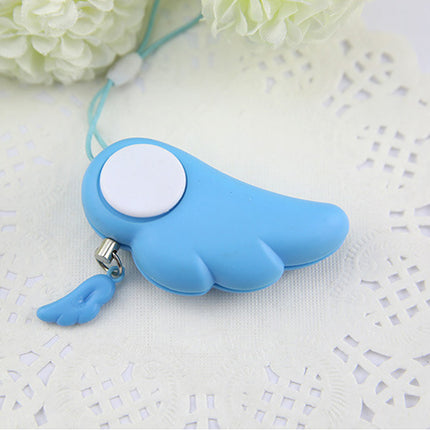 Angel Wings Electronic Alarm Key Chain - Blue