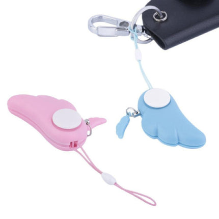 Angel Wings Electronic Alarm Key Chain - Blue